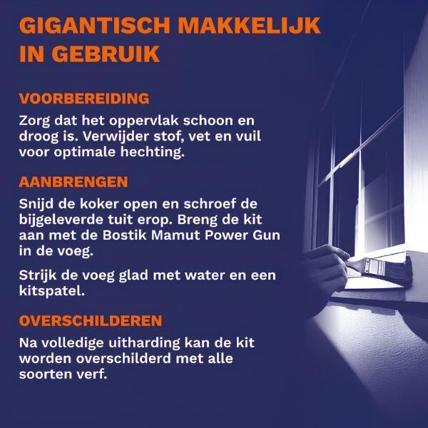 Mamut schilderskit binnen+buiten wit - Afbeelding 3