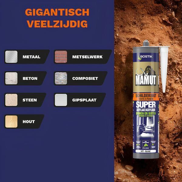 Mamut schilderskit binnen+buiten wit - Afbeelding 2